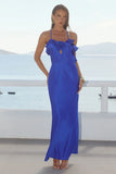 AVALEE FRILL TRIM MAXI DRESS SAPPHIRE
