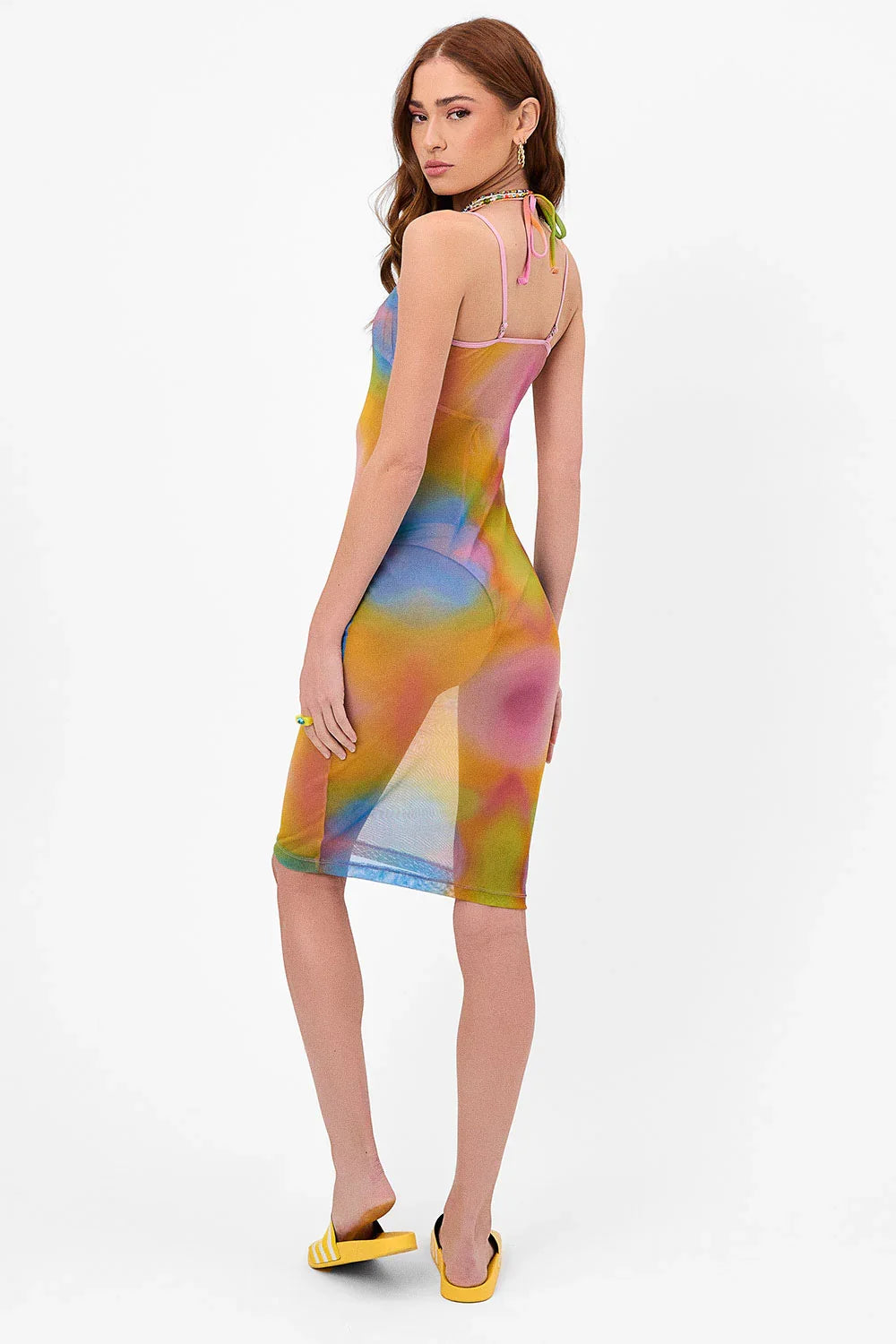 Dixie Mesh Dress Serotonin