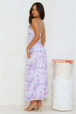 Lavender Tides Mesh Maxi Dress Lilac