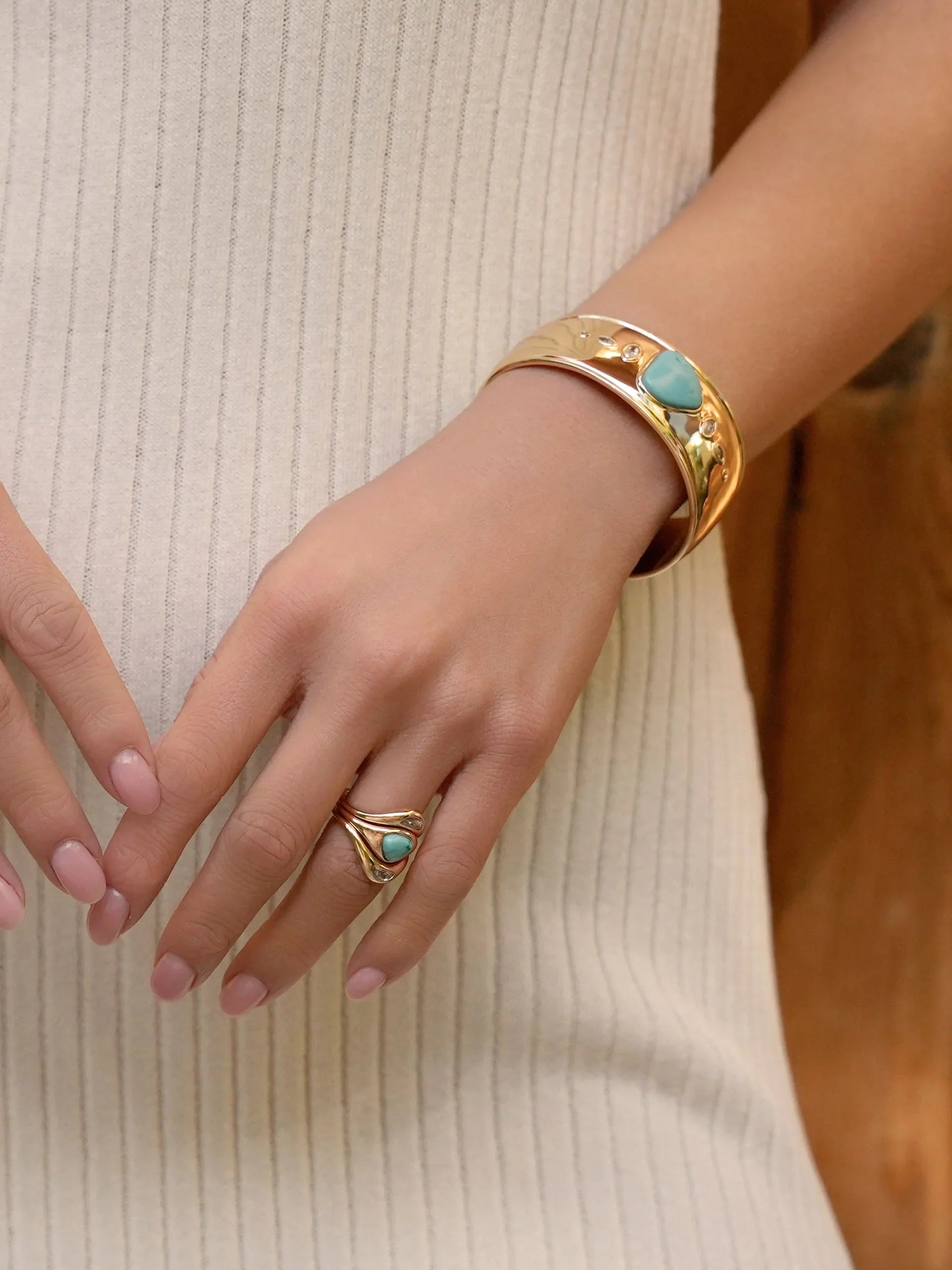 Turquoise Solstice Ring Stack