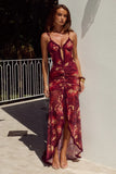 KIATA RUFFLE MAXI DRESS ELIANA RED
