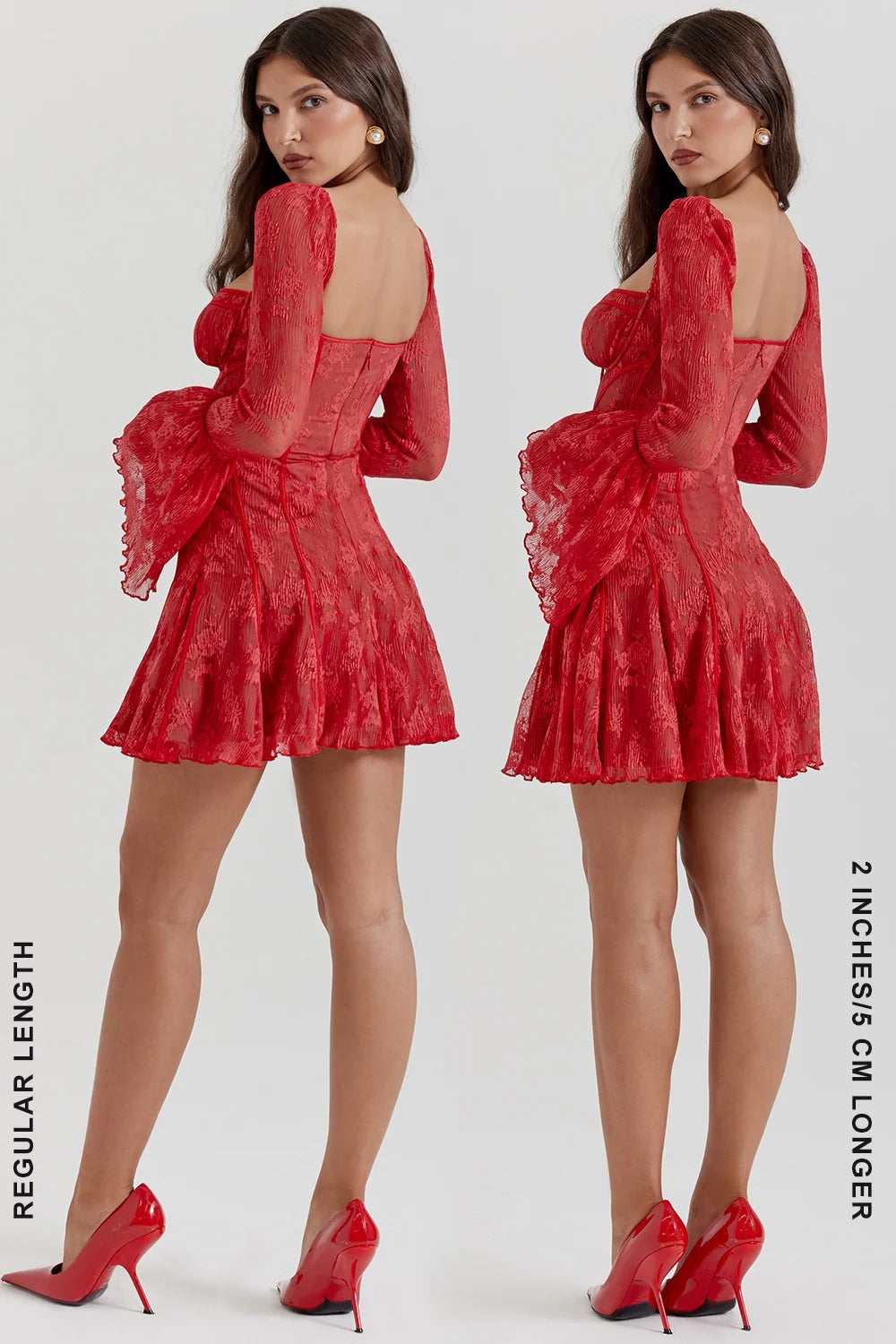 scarlet lace corset dress