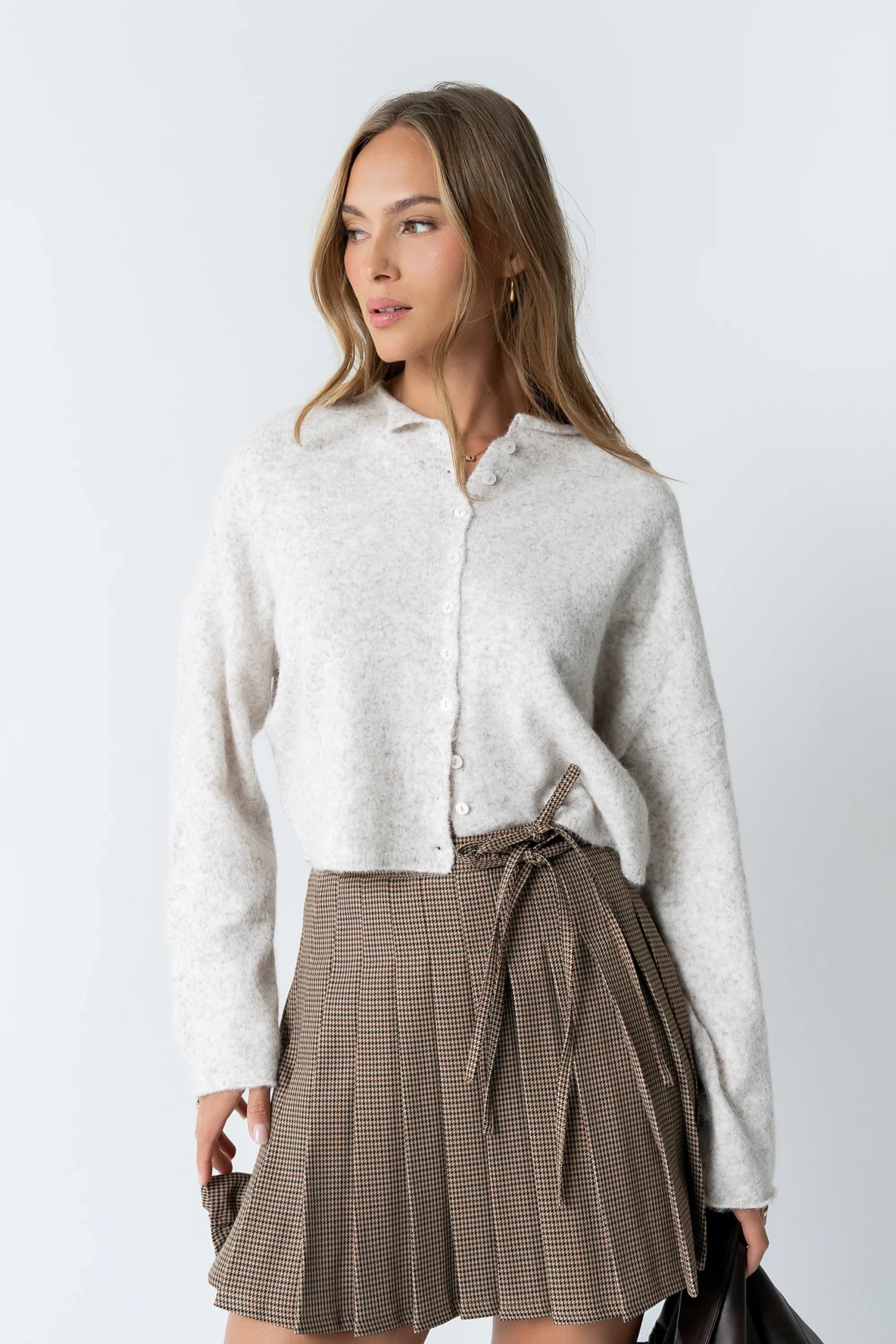 Maci Cardigan in Natural