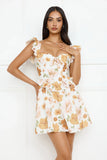 Orchid Allure Mini Dress Orange