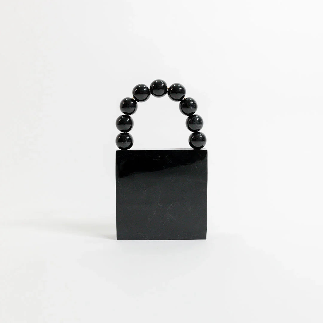 Twinkling Noir Mosaic Clutch