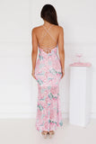 Time With You Mesh Maxi Dress Pink