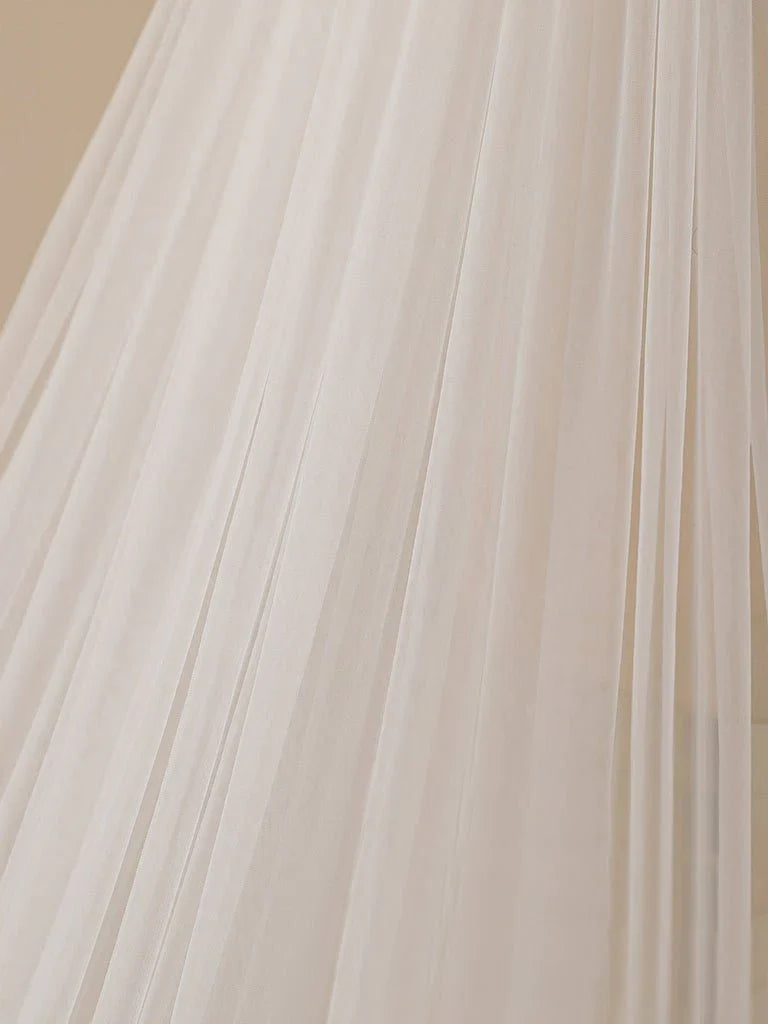 Vintage Flower Lace Cathedral Veil Bridal Veil Wedding Veil
