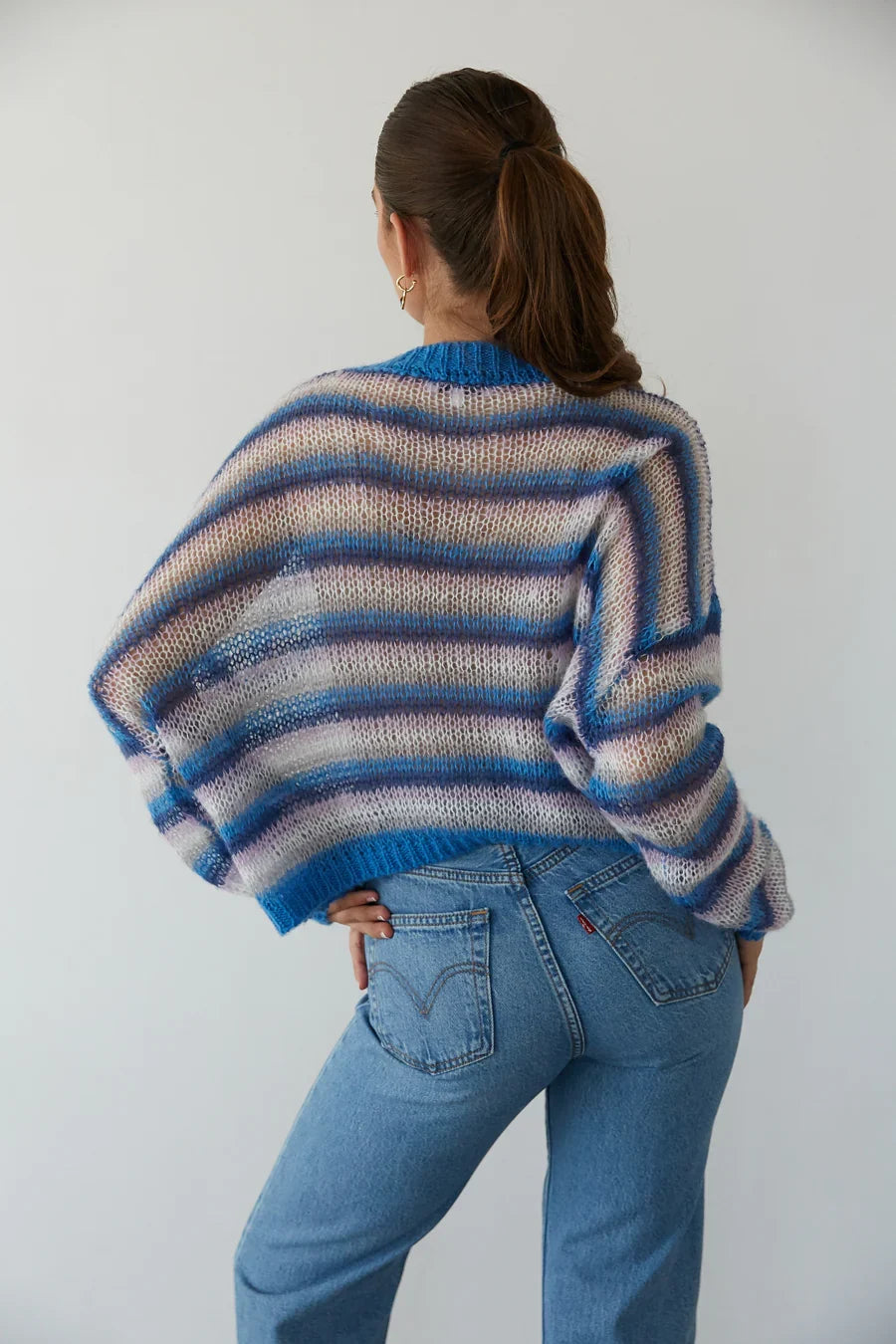 Coraline Loose Knit Striped Sweater