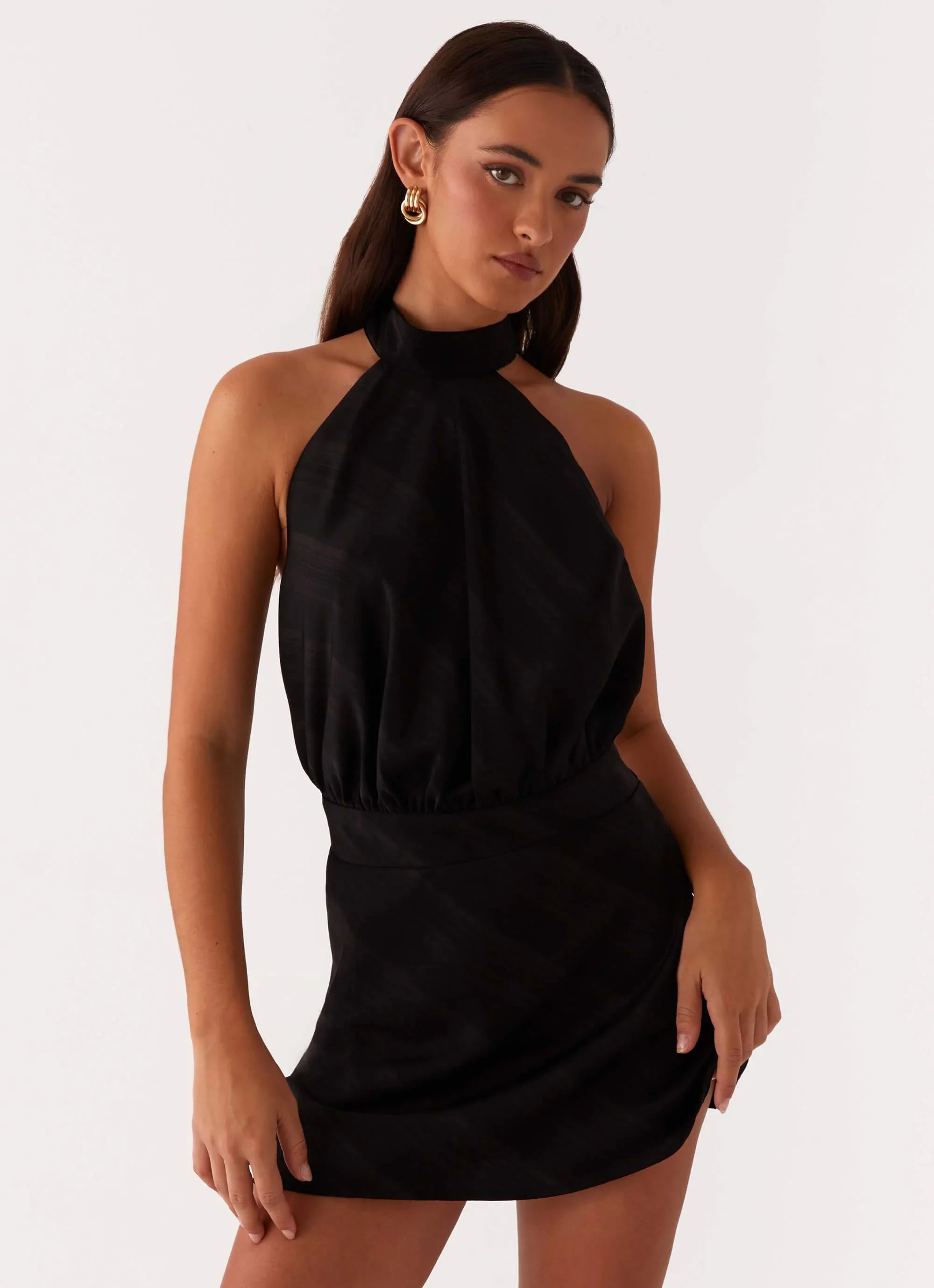 Camera Shy Mini Dress Black