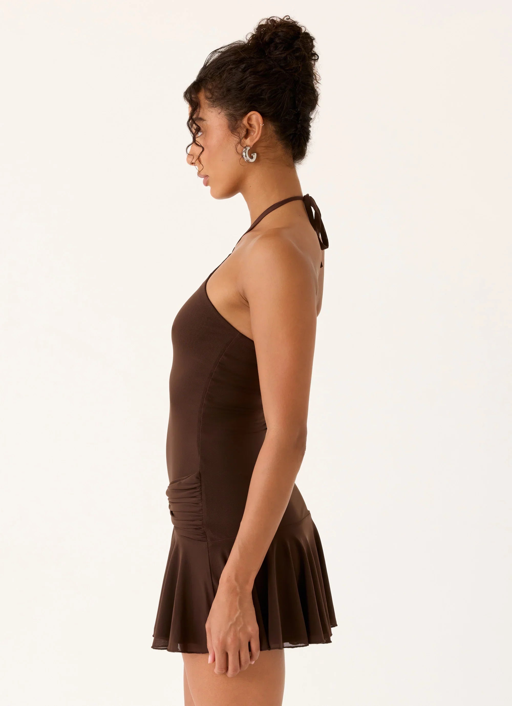 Elektra Mini Dress Chocolate