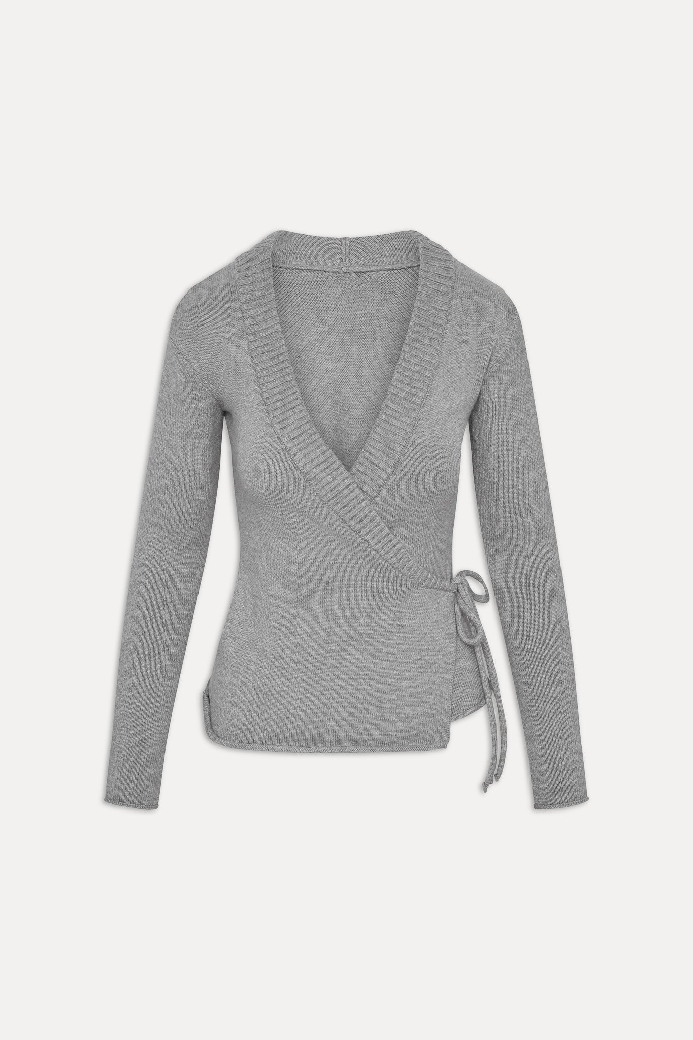 Angel Baby Wrap Knit Sweater Cloud Cover