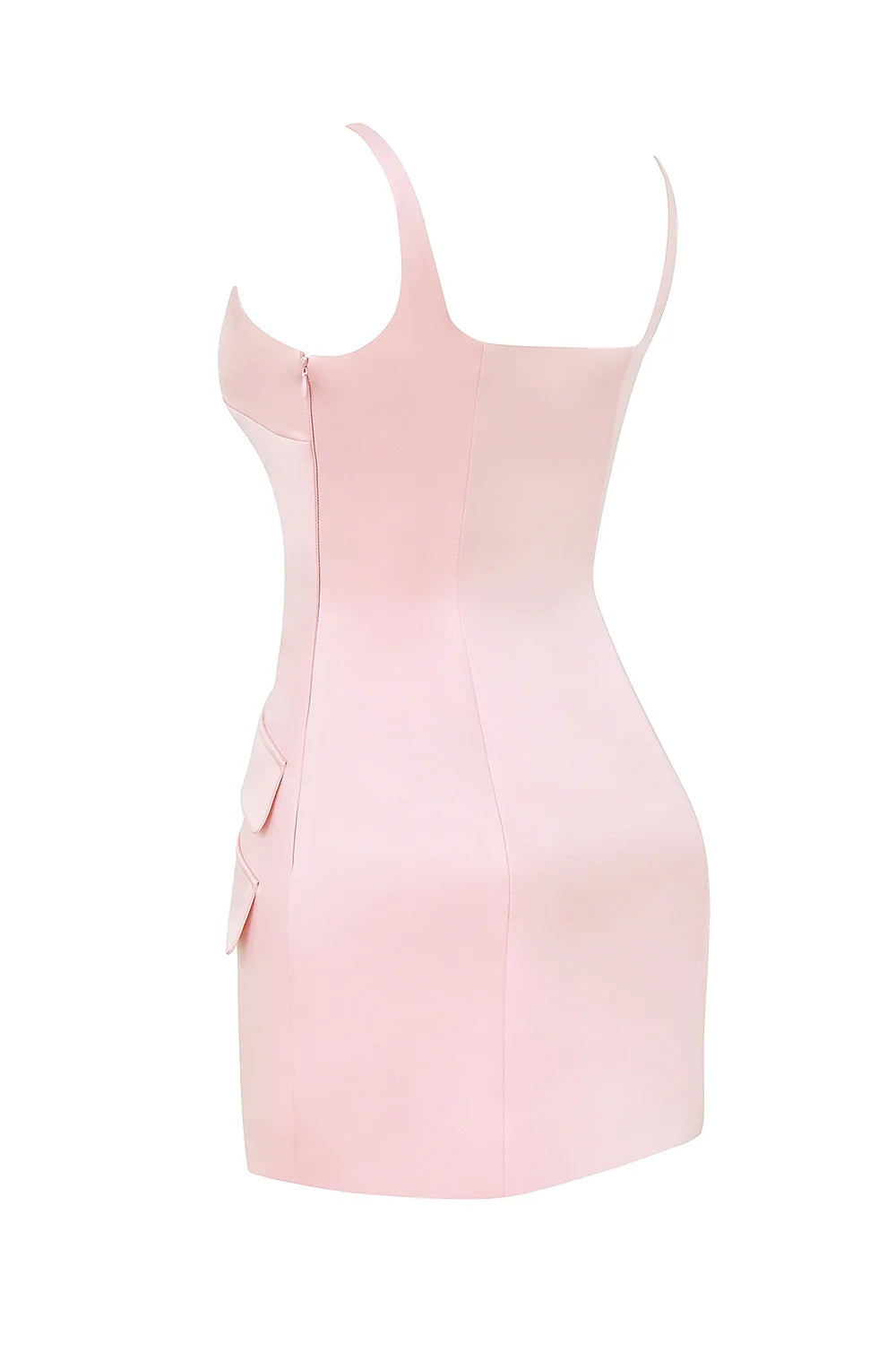 rose shadow satin sleeveless mini dress sale