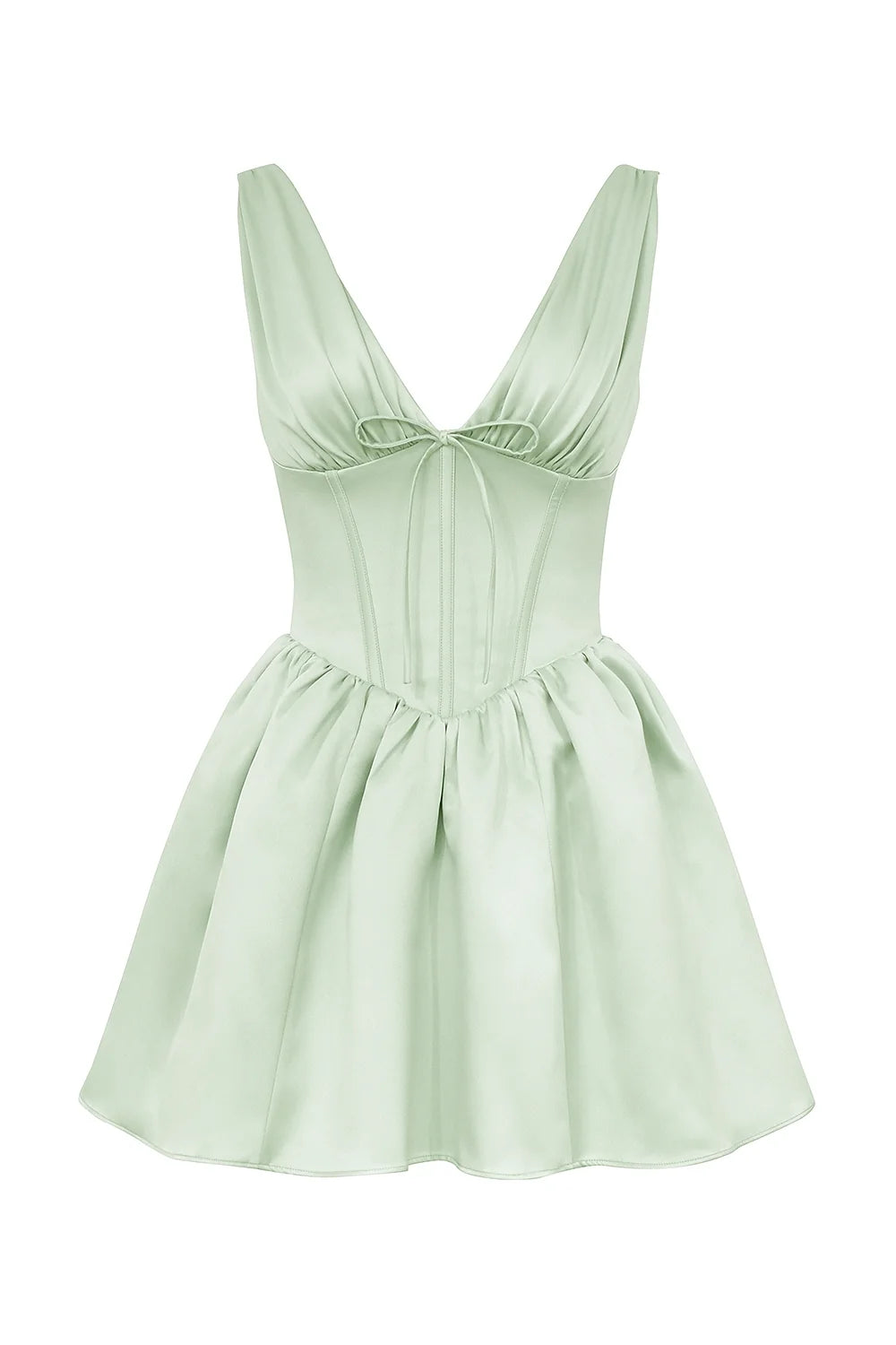 pistachio satin mini dress sale
