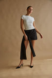 Georgina Bow Drape Mini Skirt