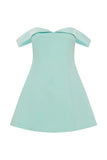 EBONY MINI DRESS AQUA