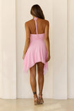 Love My Vibe Halter Mini Dress Pink