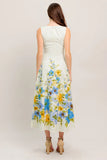 DREAMING OF THE COAST FLORAL MIDI DRESS