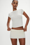 Baylee Knit Tee Soft Vanilla