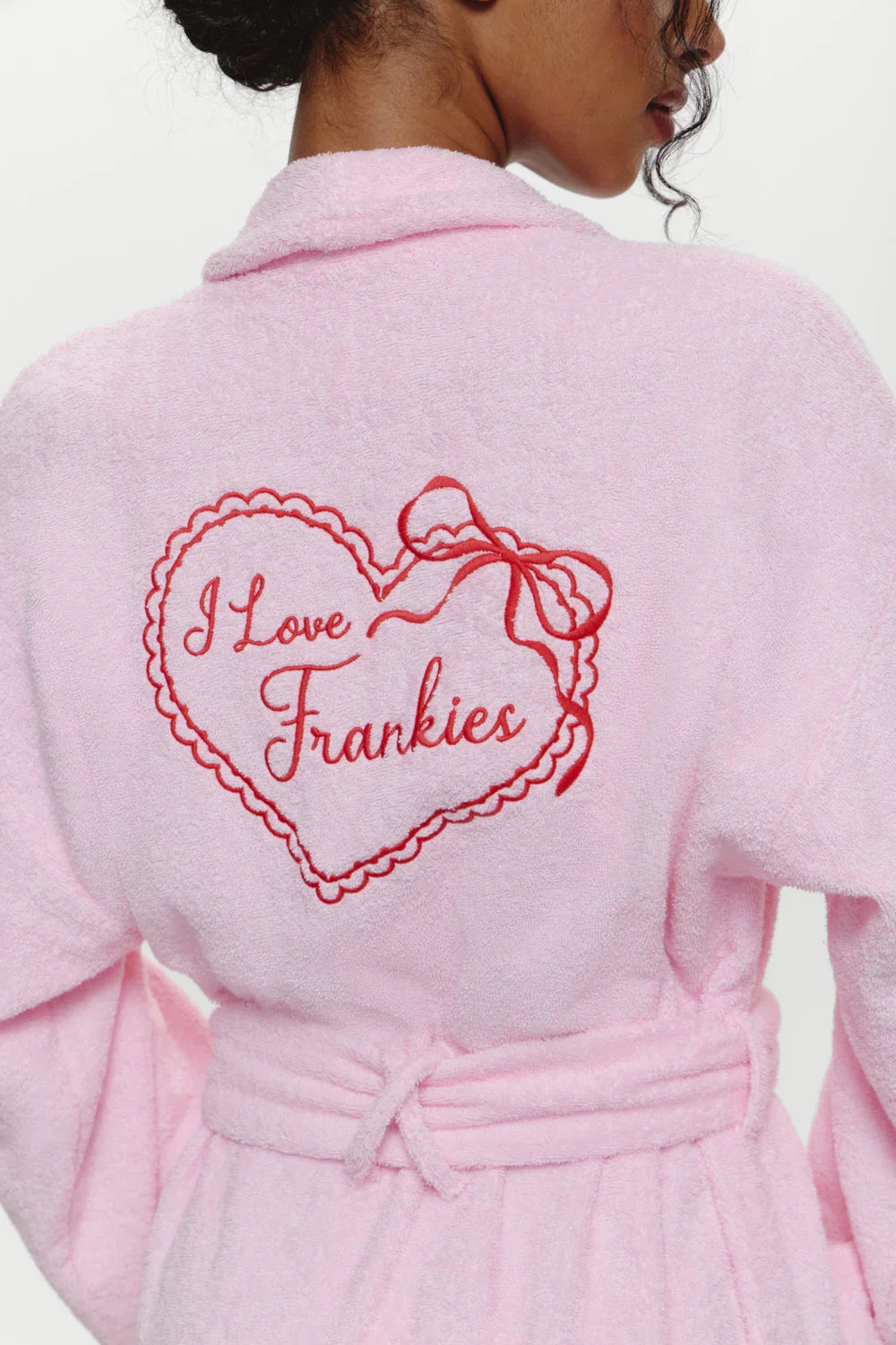 Valentine Terry Robe Bouquet Pink