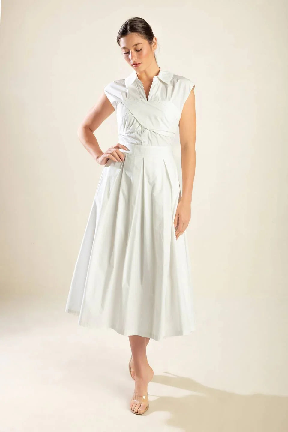 DREAMY IMPRESSION MIDI DRESS