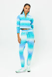 Bowie Cropped Knit Sweater Blue Horizon