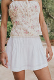 Jenny Pleated Shorts in Ivory