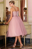 french rose tulle midi dress sale