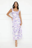 Midnight Magnolia Maxi Dress Purple