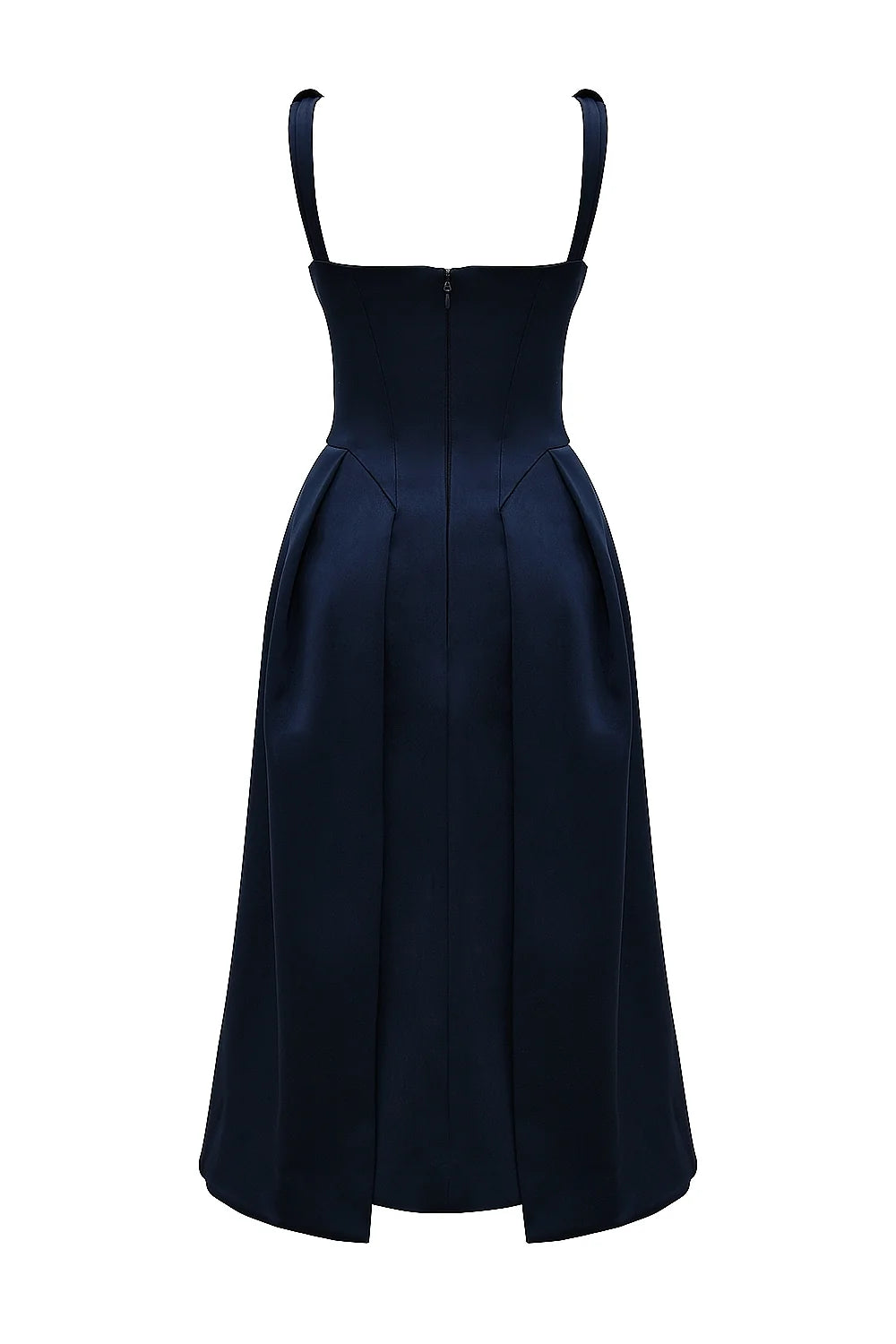 midnight twist strap satin midi dress sale