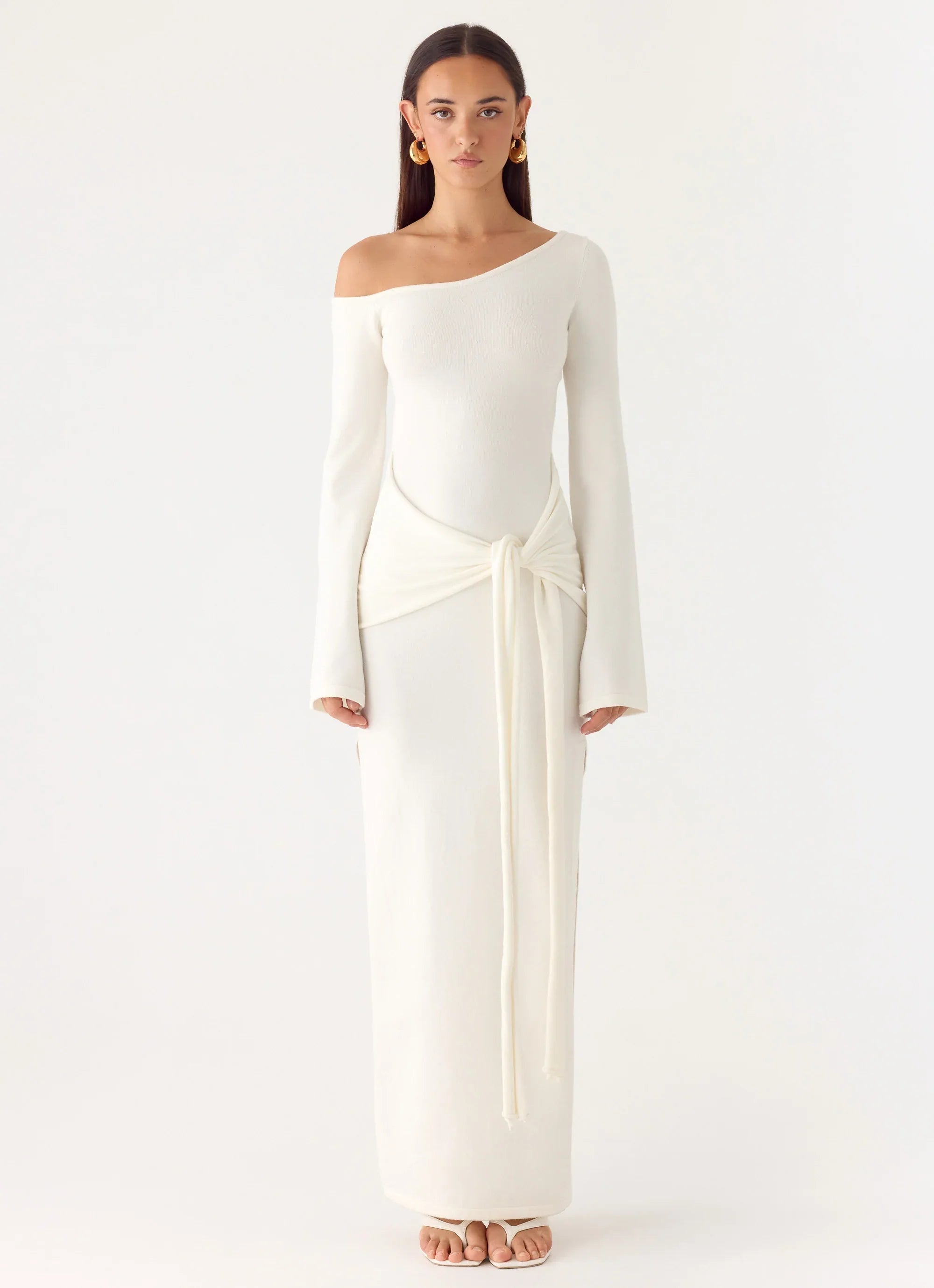 Kova Knit Maxi Dress White