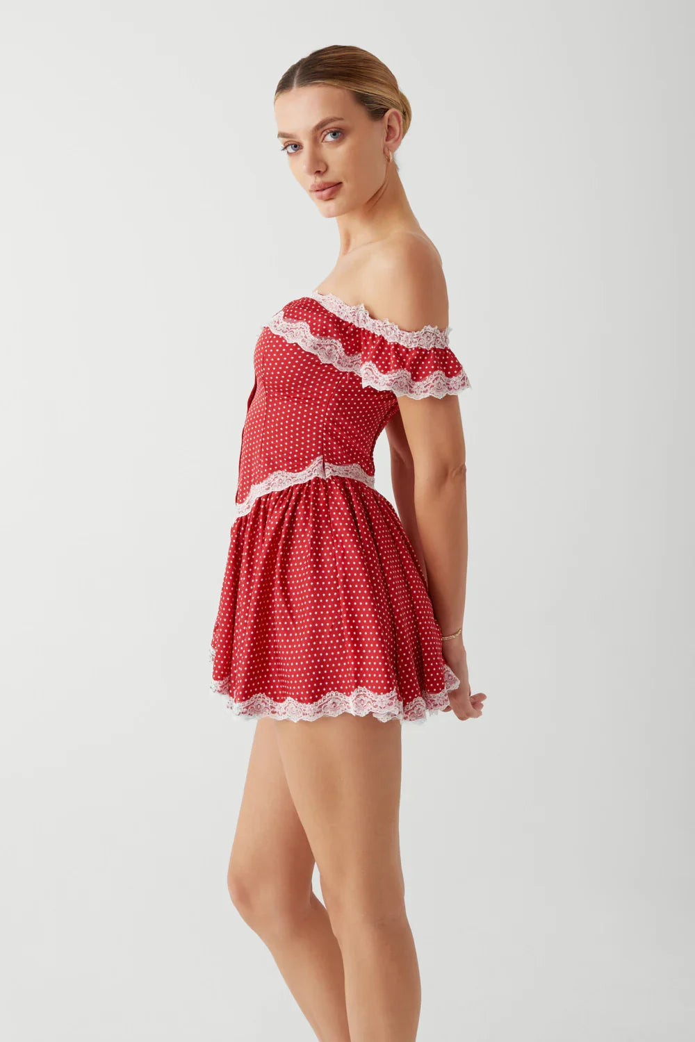 Charli Mini Dress Scarlet Dot