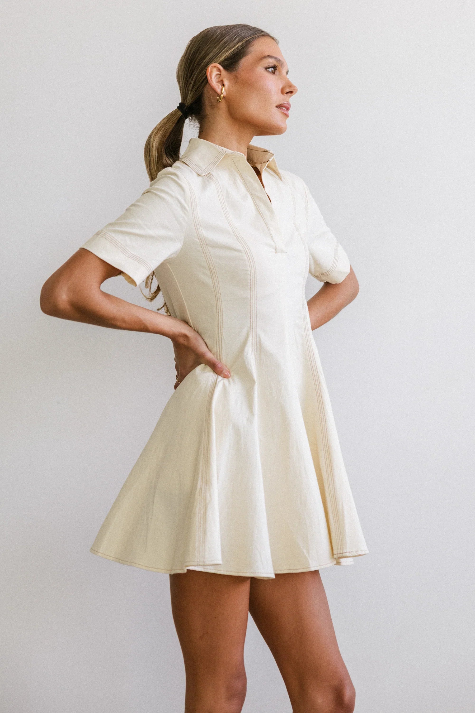 Haddie Collared Mini Dress