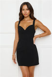Effortlessly Executive Mini Dress Black