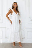 Beachy Charms Maxi Dress White
