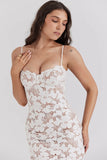 white floral embroidered maxi dress