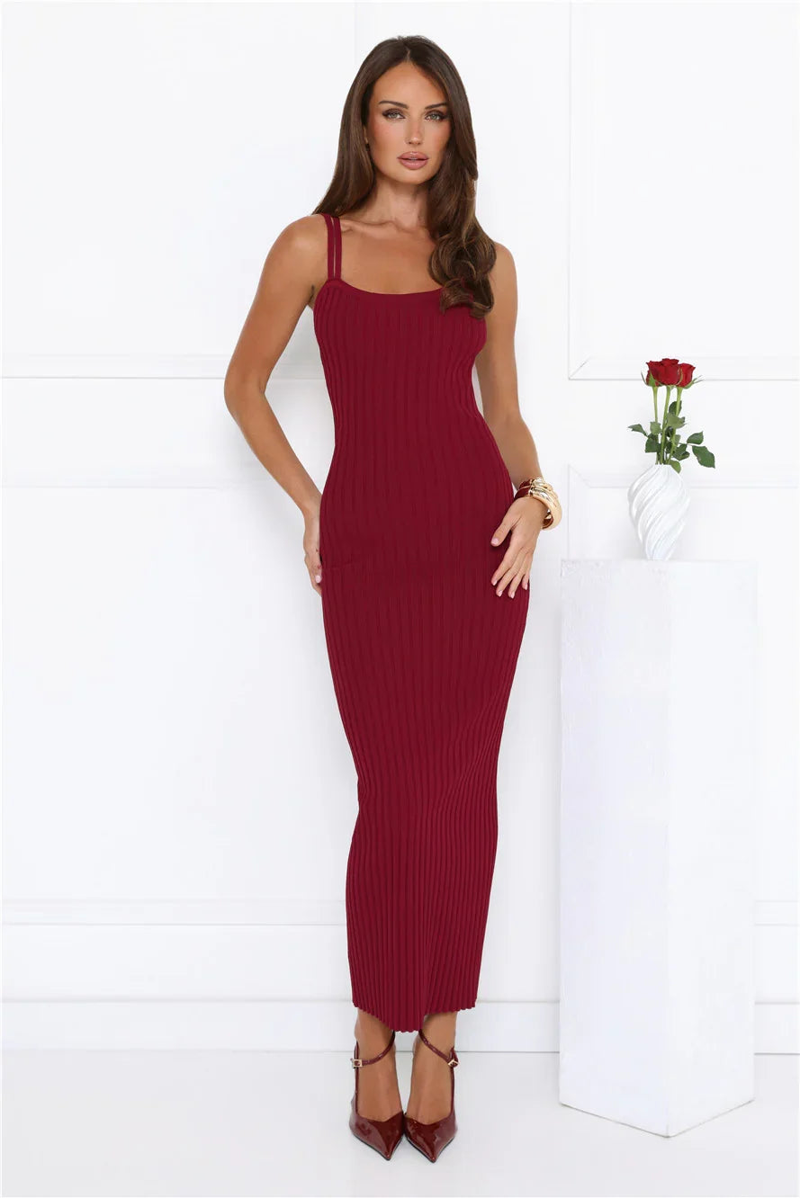 One More Song Maxi Dress Wine