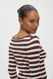 Luca Knit Mini Dress Brown Sugar Stripe