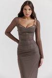 smoke maxi dress