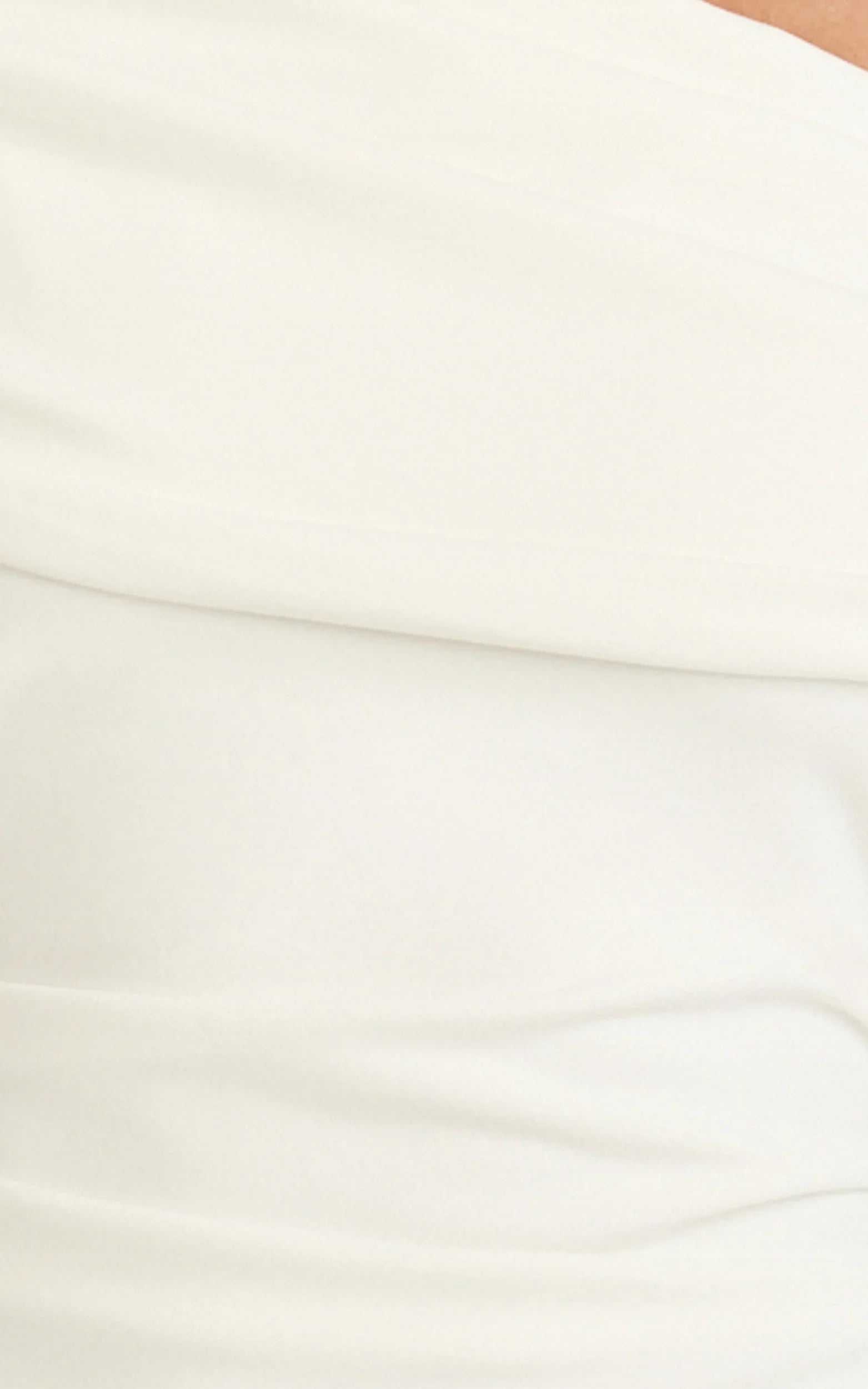 Kairose Mini Dress Asymmetrical Sleeve Dress in White