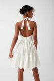 Tulsa Halter Midi Dress White