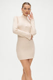 Isla Long Sleeve Mini Dress Cream