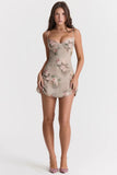 vintage floral mini dress