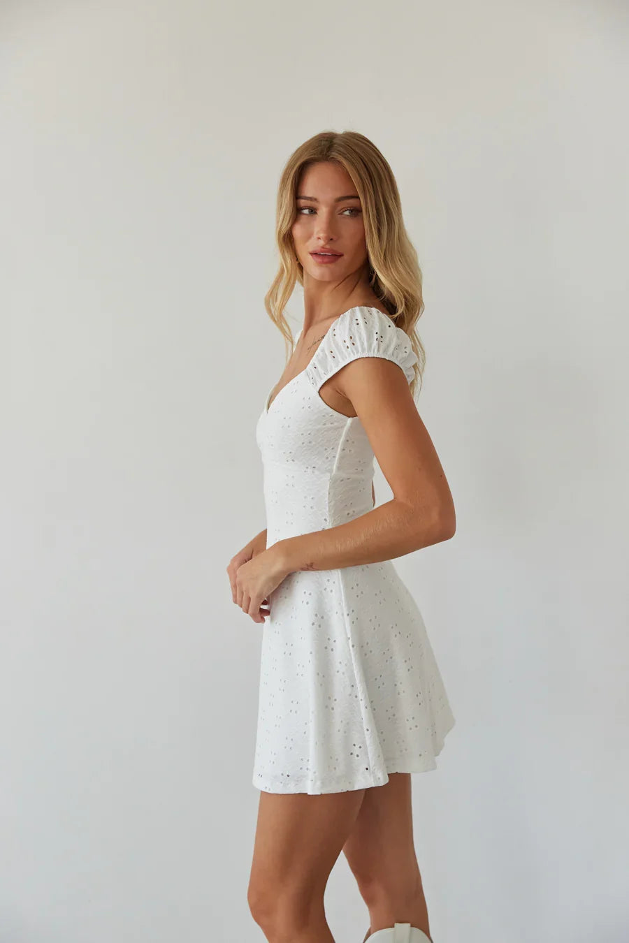 Aspen Eyelet Mini Dress