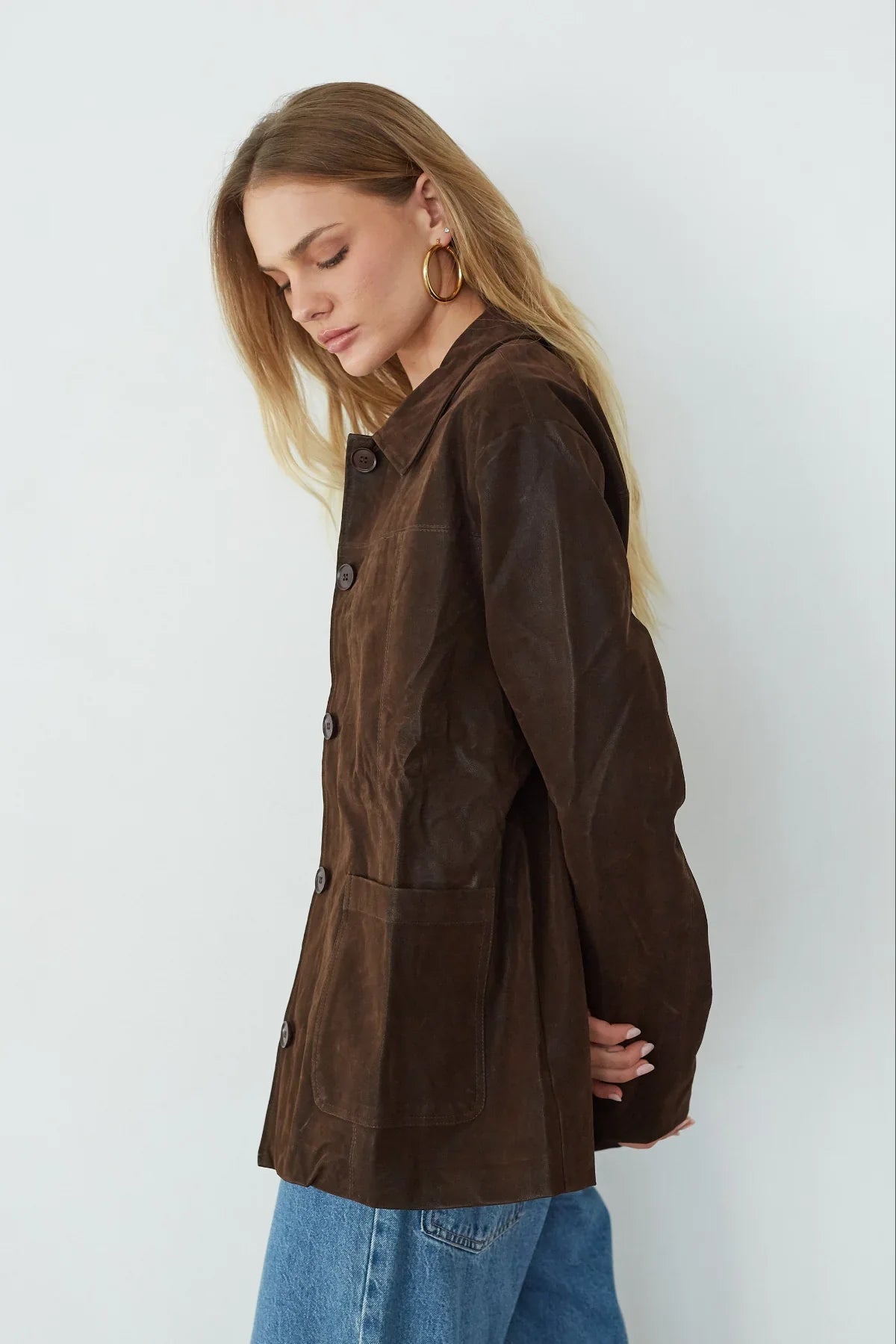 Katniss Oversized Suede Jacket