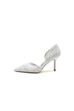 Pointed Toe Beaded Lace Wedding Stiletto Heels