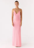 Jianna Knit Maxi Dress Pink