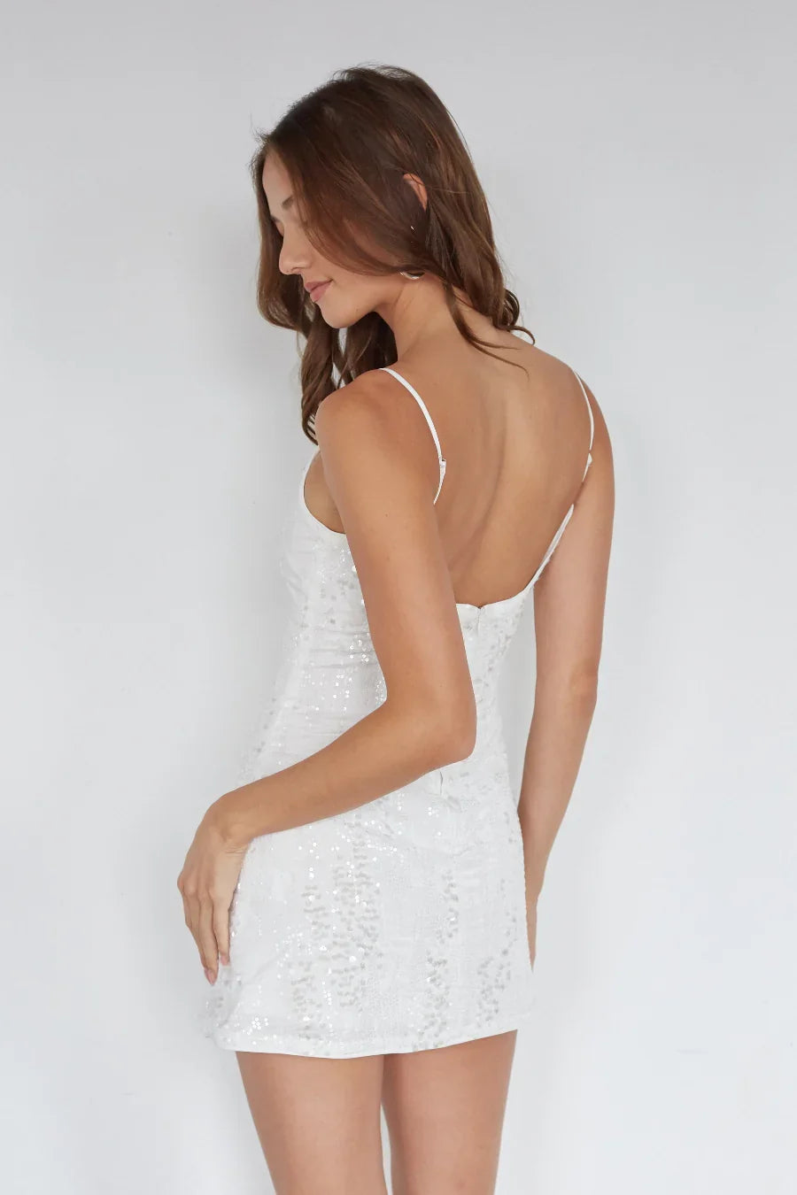 Valeria Velvet Sequin Mini Dress