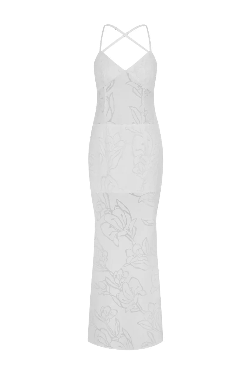 SIVAN MAXI DRESS WHITE