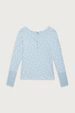 Angel Waffle Long Sleeve Top Flurries