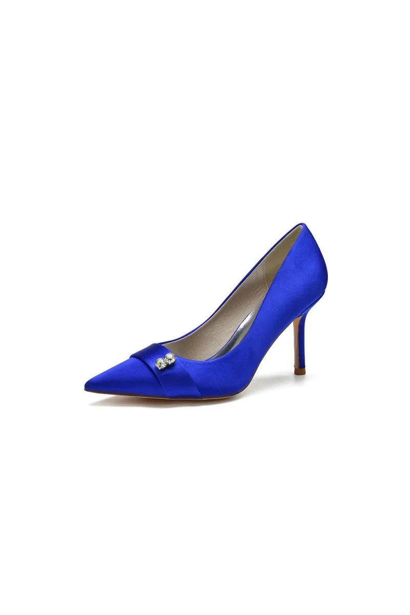 Pointed Toe Crystal High Heels Party Shoes